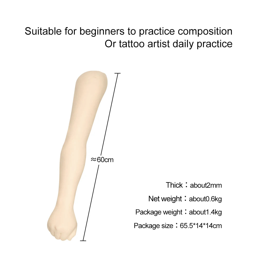 Silicone Fake Arm Tattoo Practice Skin & Microblading Pad