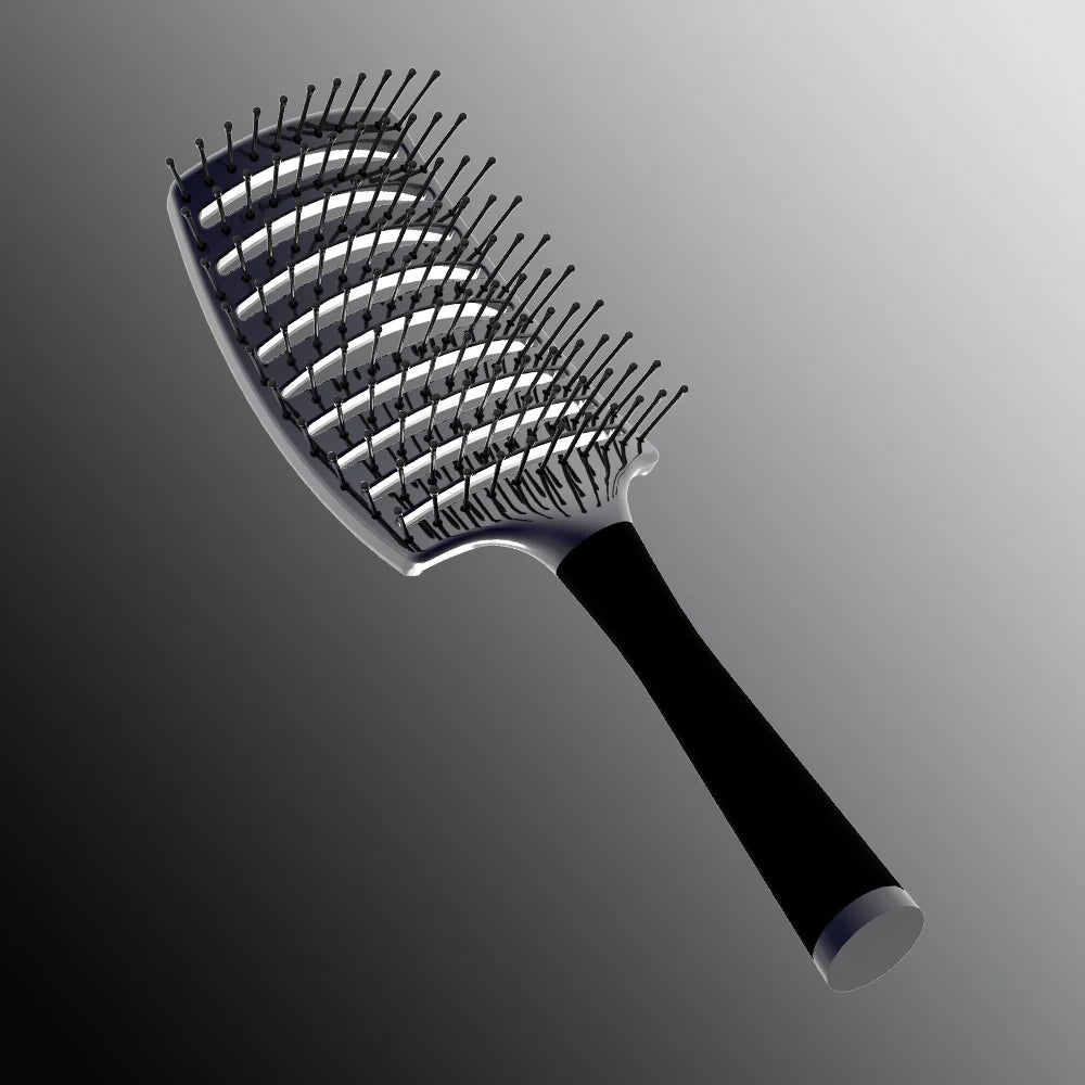 Scalp Massage Detangling Hair Brush – Wet & Curly Hair Detangling Hair Brush PRIMED S9731-grey-02
