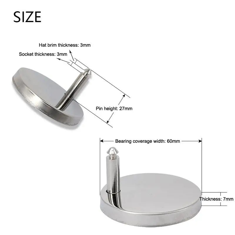 Quick Release Toilet Seat Hinge Fixings – 2 Sets Universal Toilet Seat Hinge PRIMED