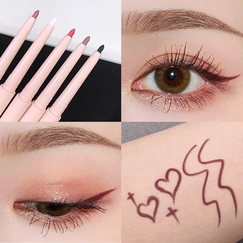Waterproof Matte Gel Eyeliner Pencil – 5 Colors Long-Lasting