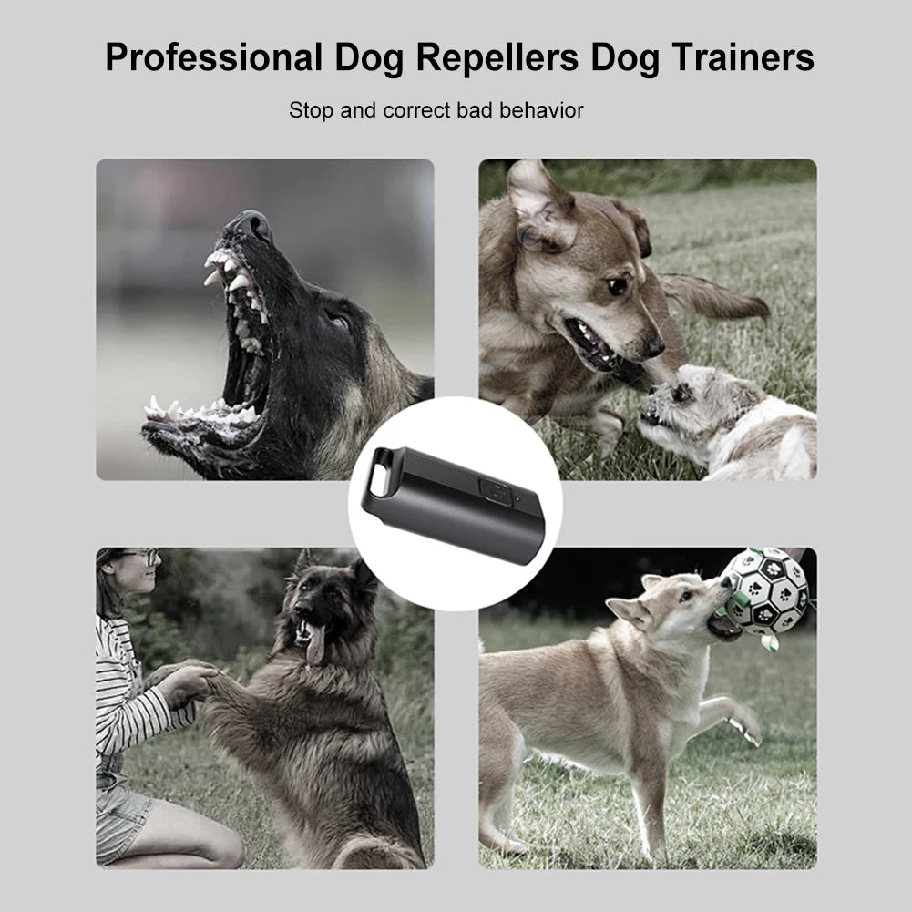 Ultrasonic Dog Bark Deterrent Device with LED Flashlight Dog Bark Deterrent PRIMED
