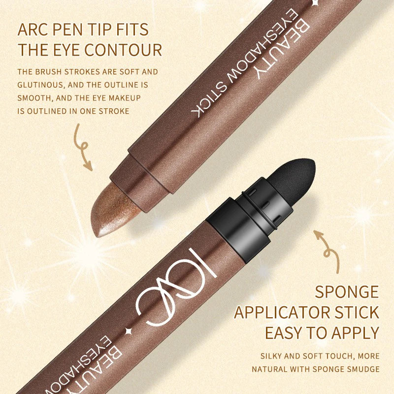 Dual-Ended Pearlescent Glitter Eyeshadow Stick – Waterproof Eyeshadow Stick PRIMED