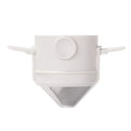 LMETJMA Pour Over Coffee Dripper – Reusable Collapsible Filter Pour Over Coffee Dripper PRIMED WHITE
