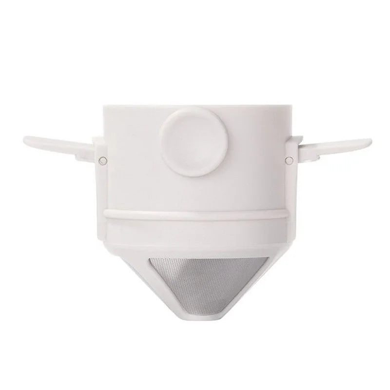 LMETJMA Pour Over Coffee Dripper – Reusable Collapsible Filter Pour Over Coffee Dripper PRIMED WHITE