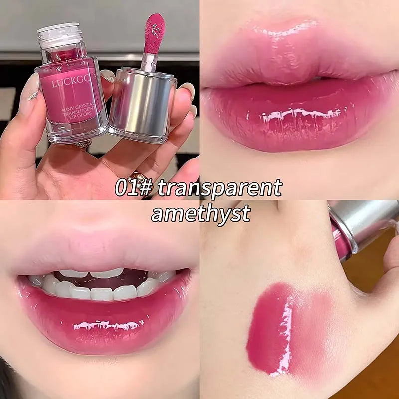 Crystal Clear Lip Gloss Oil – Mirror Shine, Hydrating Glaze Lip Gloss Oil PRIMED 01 6g