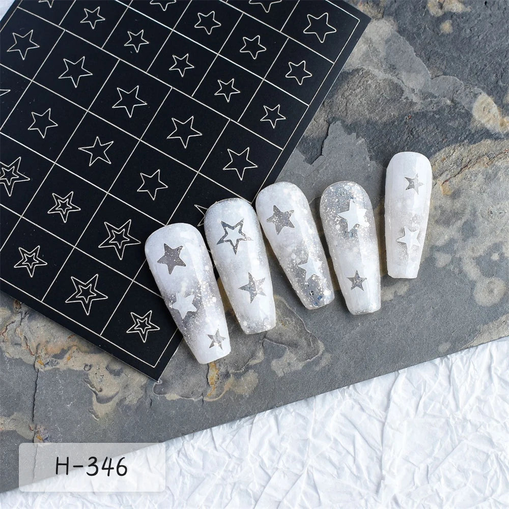 Nail Art Stencils & French Manicure Spray Templates
