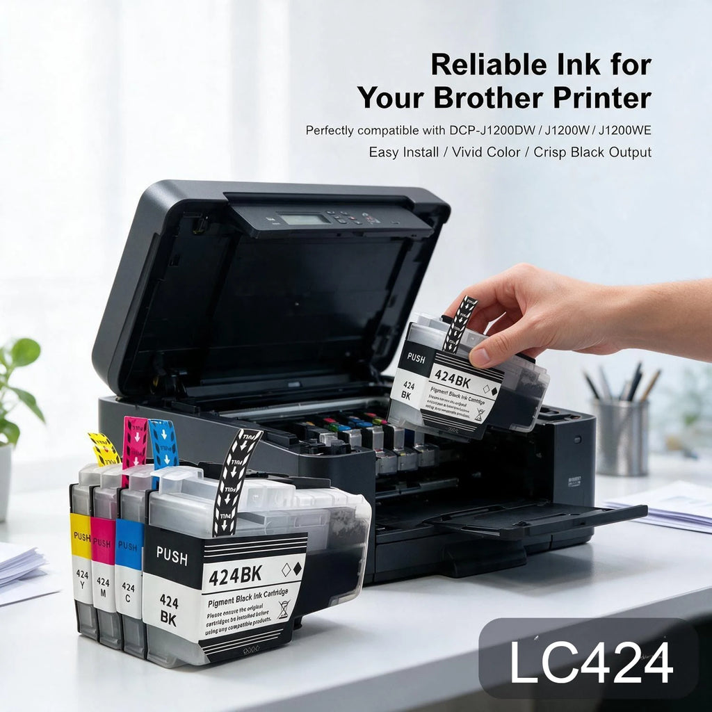 LC424 Compatible Ink Cartridge for Brother DCP-J1200DW Compatible Ink Cartridge PRIMED Default Title