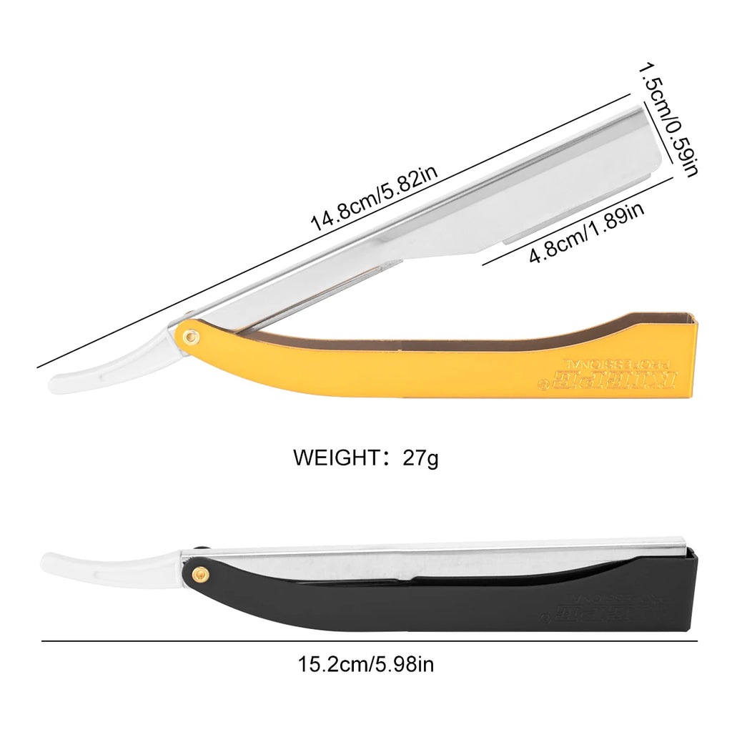Professional Straight Edge Barber Razor – Beard & Eyebrow Trim Straight Edge Razor PRIMED