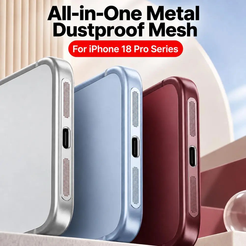 Metal Speaker Dustproof Mesh Cover for iPhone 18 Pro & Pro Max