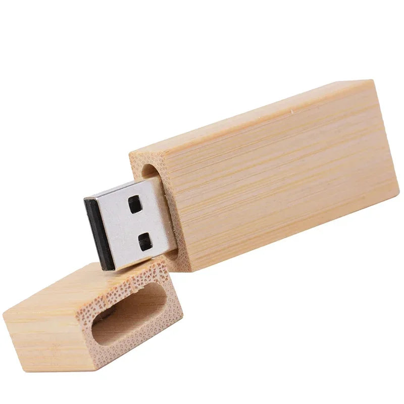 Wooden USB Flash Drive with Gift Box – Custom Logo 8–64GB