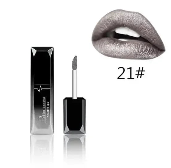 Pudaier 21-Color Matte Liquid Lipstick & Lip Gloss Set