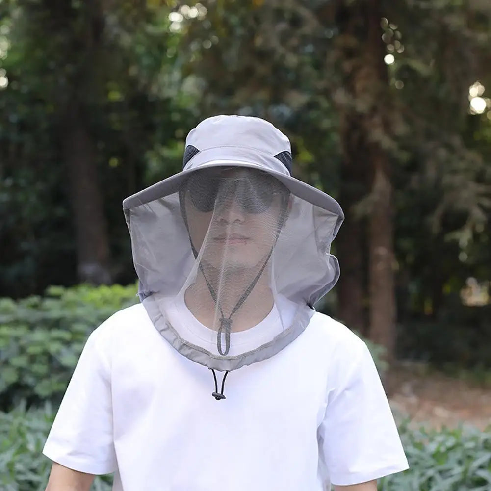Mosquito Head Net Hat – Full Mesh Bug Protection Outdoor Cap Mosquito Net Hat PRIMED