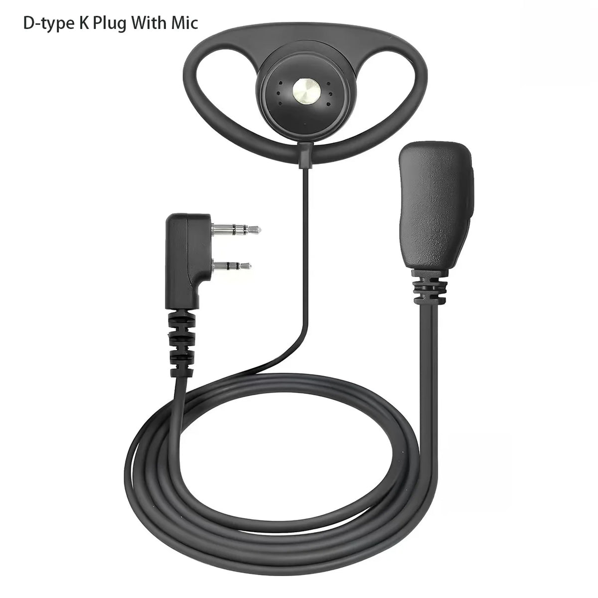 Tour Guide Earhook Headset Mic | Motorola Walkie Talkie Compatible Wired Earhook Headset PRIMED D-K-With Mic