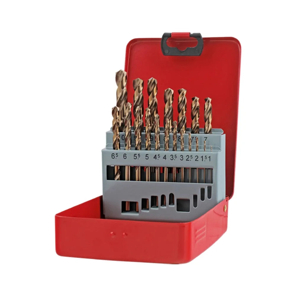 HSS Twist Drill Bit Set for Metal – 13, 19 or 25 Piece
