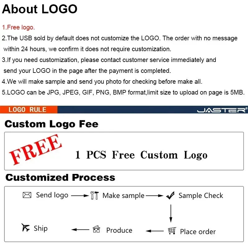 JASTER Keychain USB Flash Drive | Custom Logo | 4GB–64GB USB Flash Drive PRIMED
