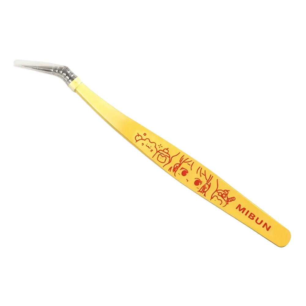 Anti-Static Curved Eyelash Extension Tweezers | Cartoon Design Eyelash Tweezers PRIMED Style 2