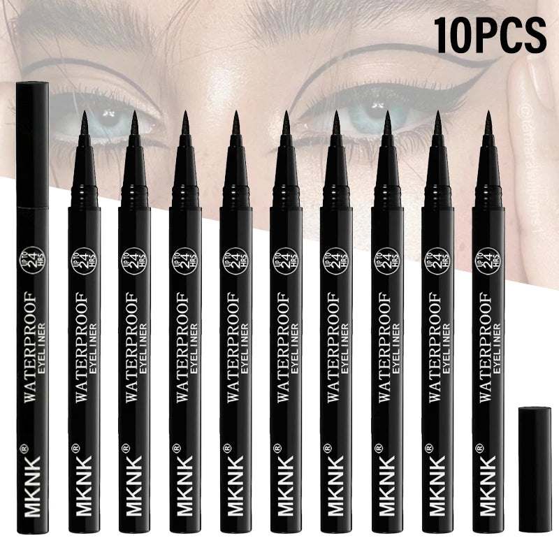 Waterproof Liquid Eyeliner Pen – Fine Tip, Quick Dry Black