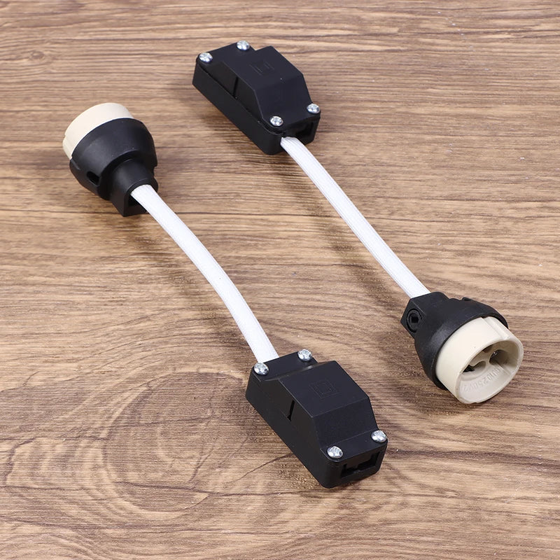 5-Pack GU10 Ceramic Lamp Holder Socket 2A 250V Terminal Box Lamp Holder Socket PRIMED