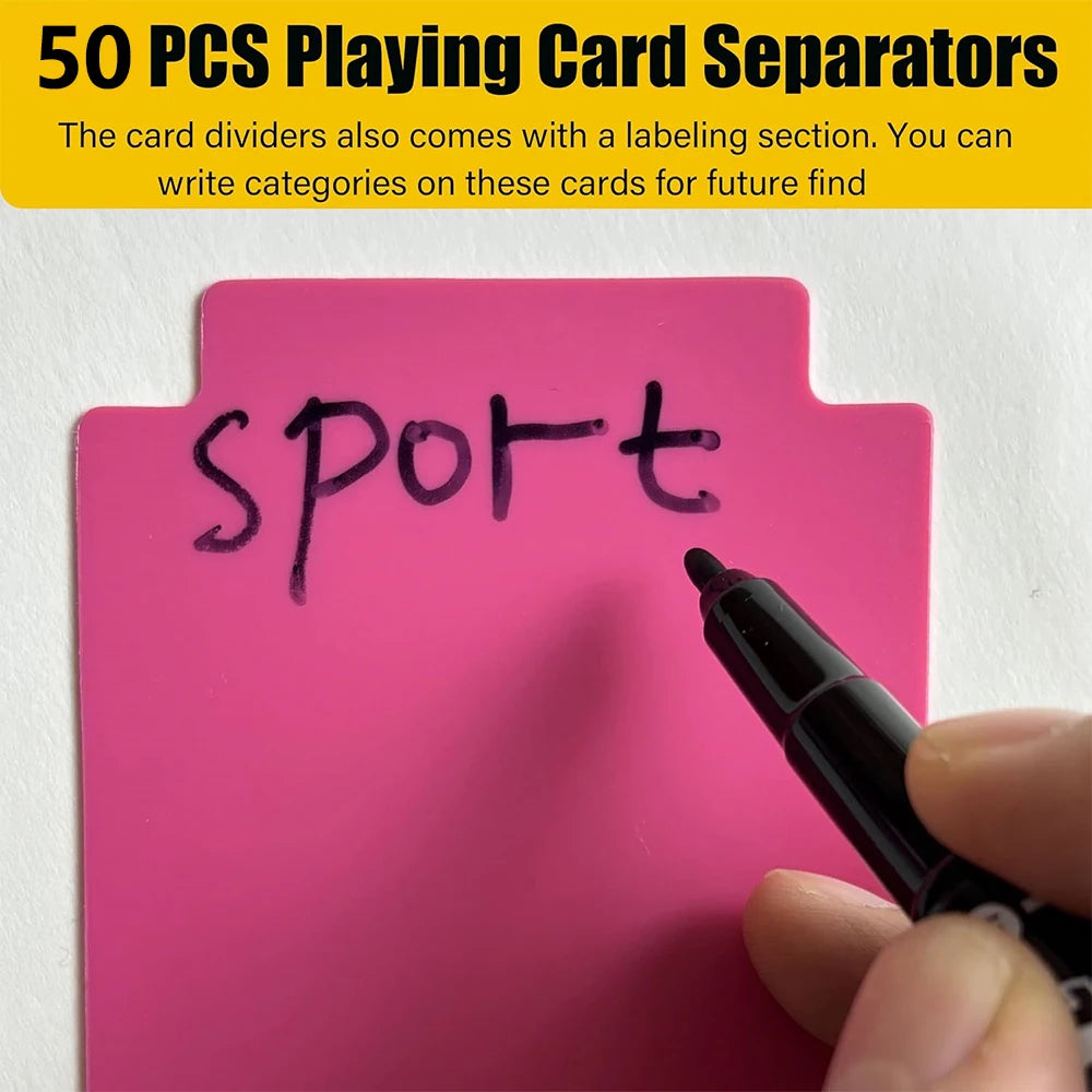 Plastic Trading Card Dividers – Sports & TCG Collection Organizer Card Collection Organizer PRIMED