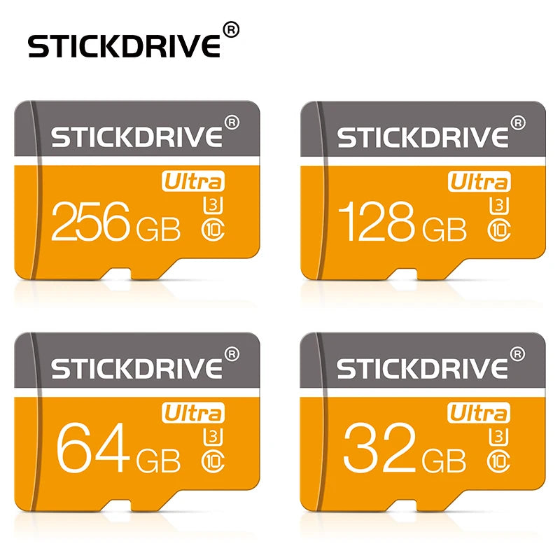 MicroDrive Micro SD Card 8GB–256GB | C10 U3 V30 A2 TF Flash Card Micro SD Card PRIMED 256GB