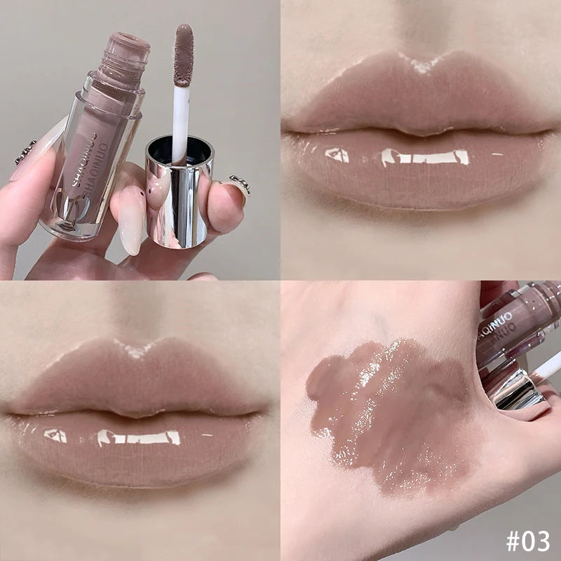 Mirror Watery Lip Gloss – High-Shine Sparkling Lip Tint Lip Gloss PRIMED 03