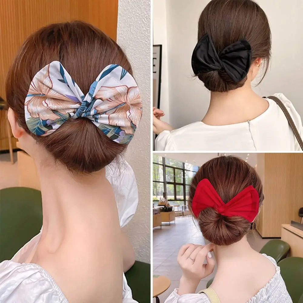 Multicolor Cloth Hair Band Bun Maker & Headband for Women Hair Bun Maker PRIMED