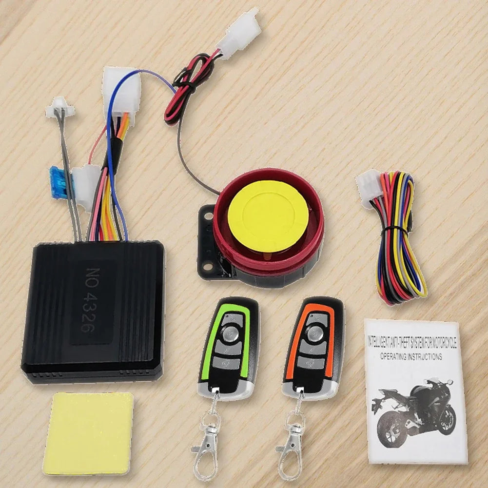 12V Motorcycle Anti-Theft Alarm System with Remote Control Motorcycle Security Alarm PRIMED