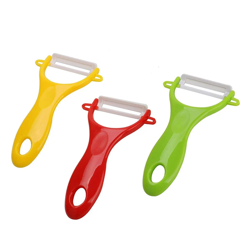 LMETJMA Ceramic Vegetable & Fruit Peeler – 4 Colors Ceramic Vegetable Peeler PRIMED