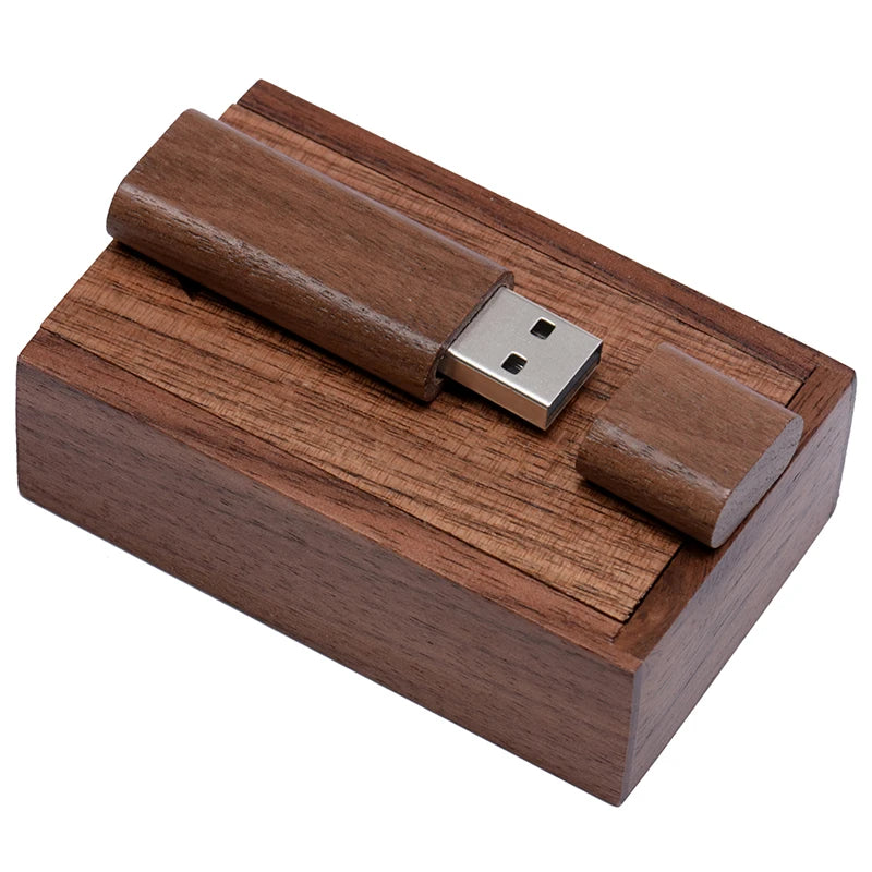 Wooden USB Flash Drive 8–64GB | Bamboo Maple Memory Stick