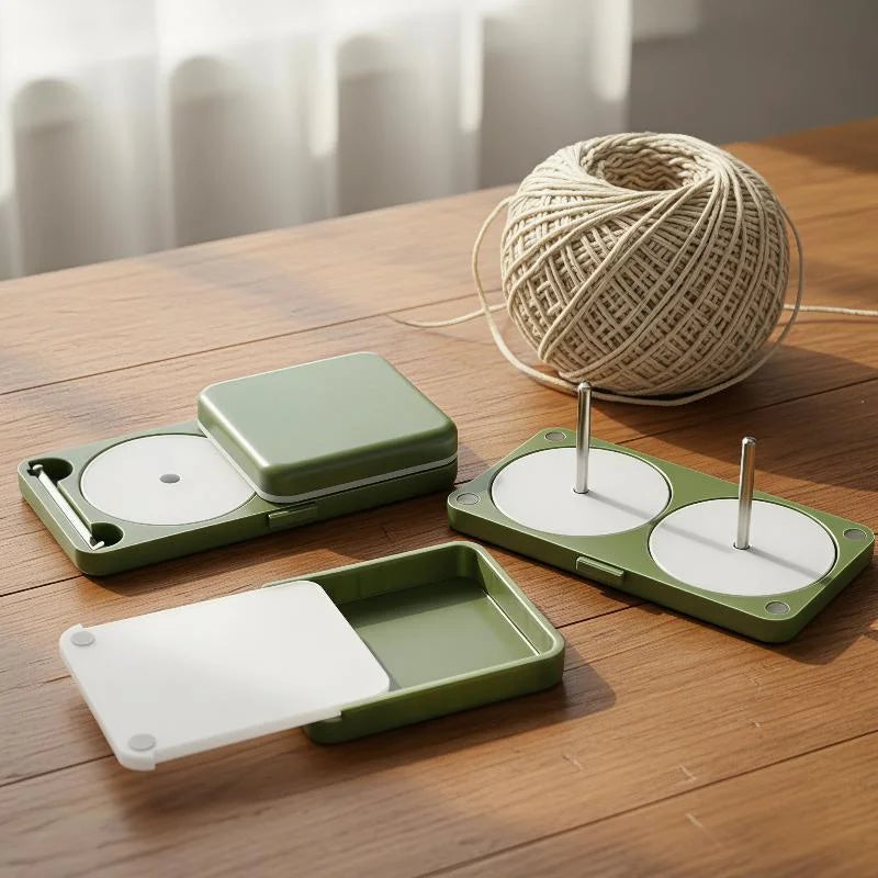 Foldable Portable Yarn Holder Spinner Box | Knitting Gift Yarn Spinner Holder PRIMED