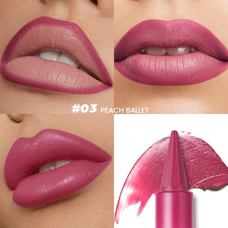 Pudaier 8-Color Matte Velvet Lipstick – Long Lasting & Moisturizing