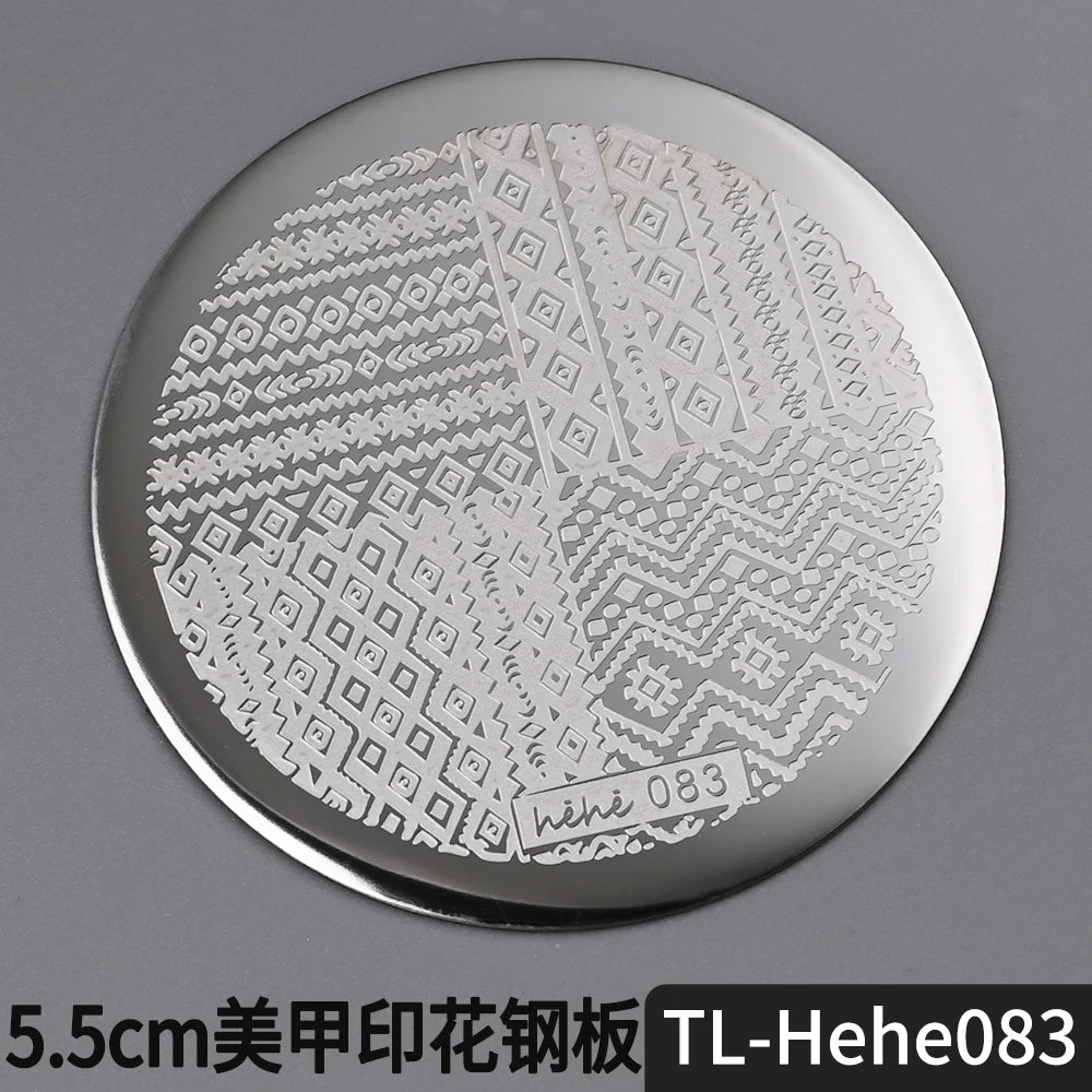 Nail Stamping Plate 5.5cm – Butterfly Flower Lace Stencil
