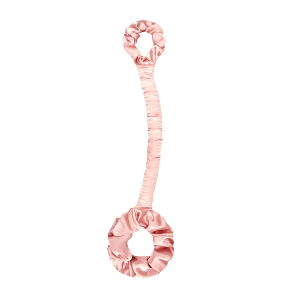 Heatless Silk Satin Hair Roller – Crease-Free Curling Scrunchie Heatless Hair Roller PRIMED Pink L