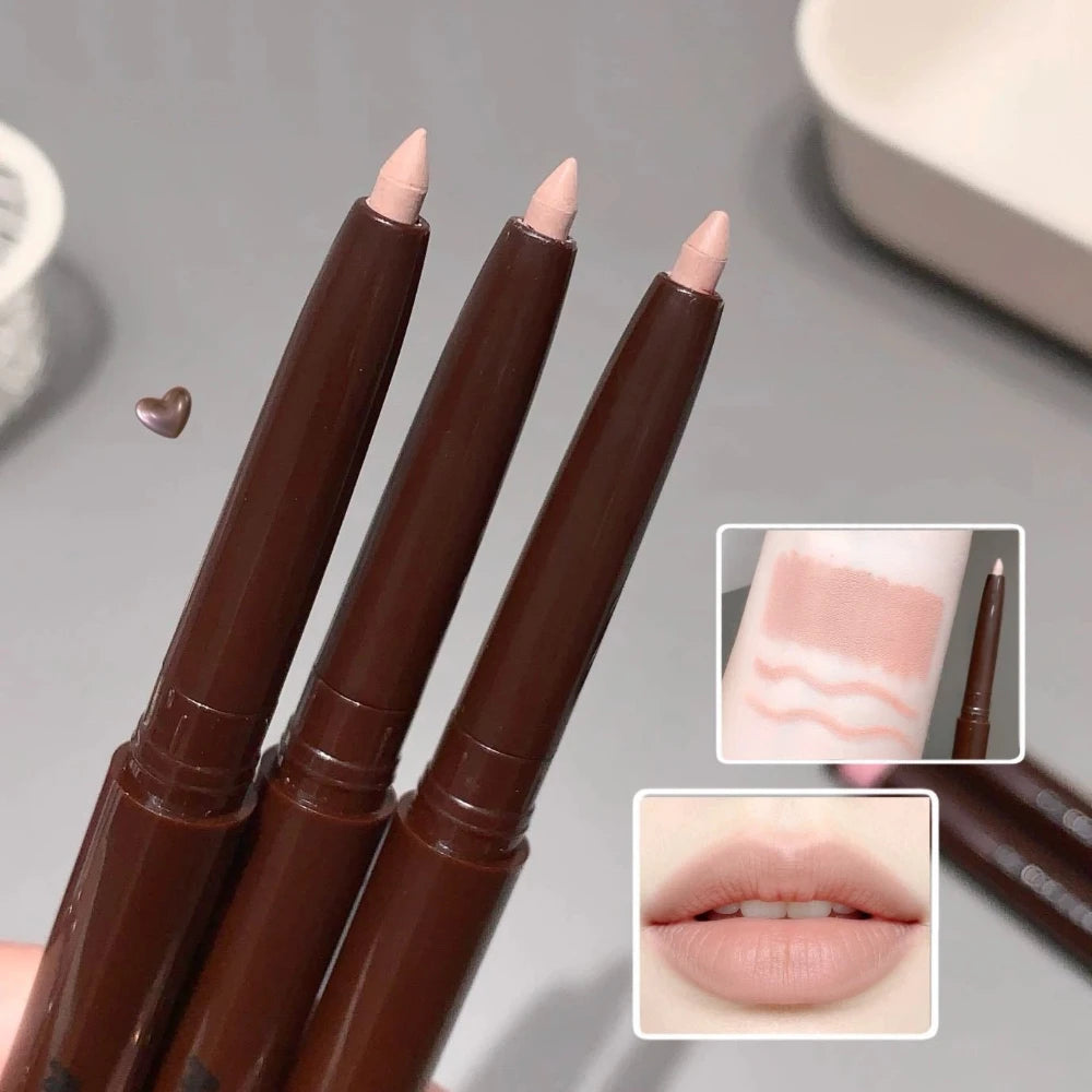 Soft Fog Matte Lip Liner Pencil – Long-Lasting Nude Brown Lip Liner Pencil PRIMED