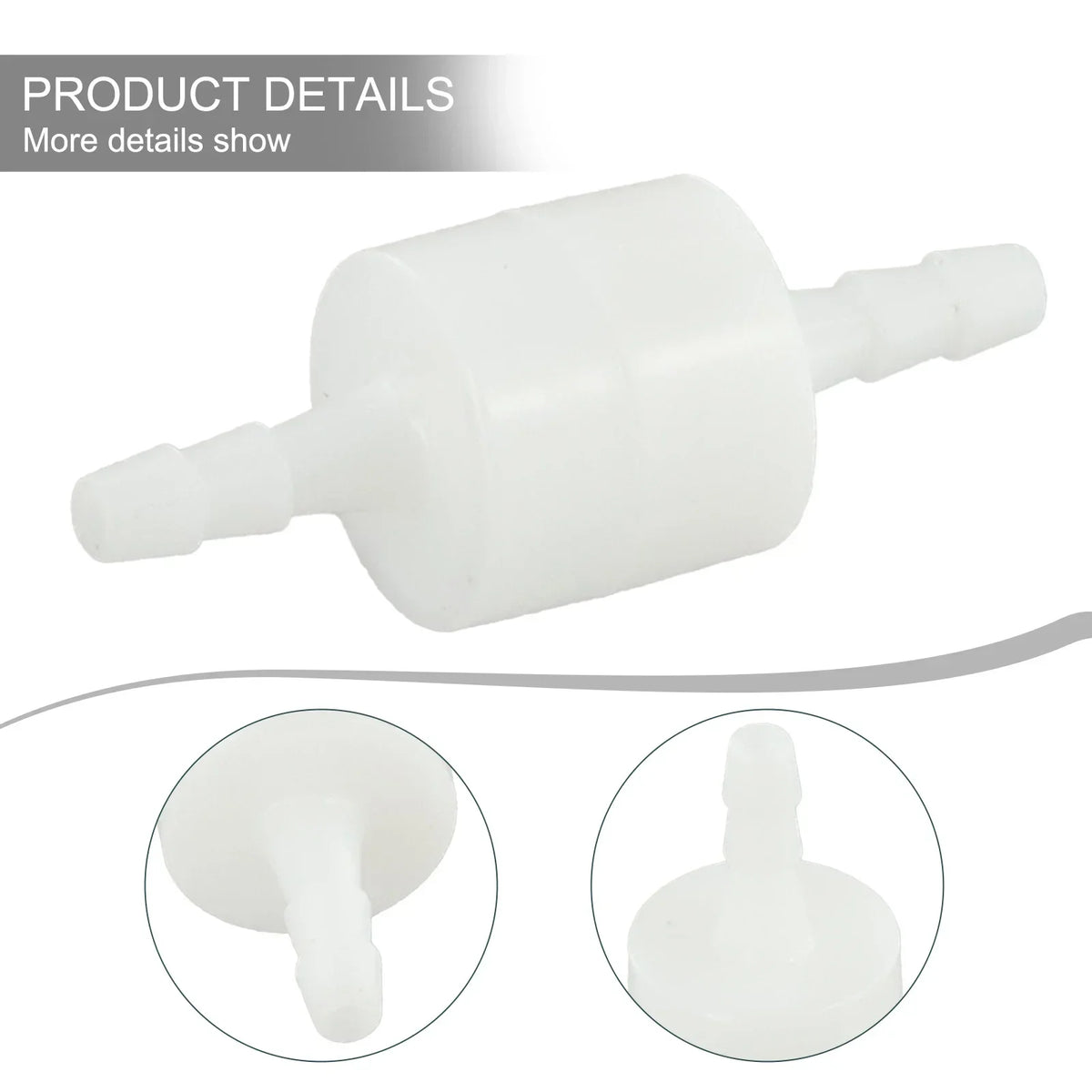 Plastic Inline Check Valve One-Way Non-Return 4–12mm Hose