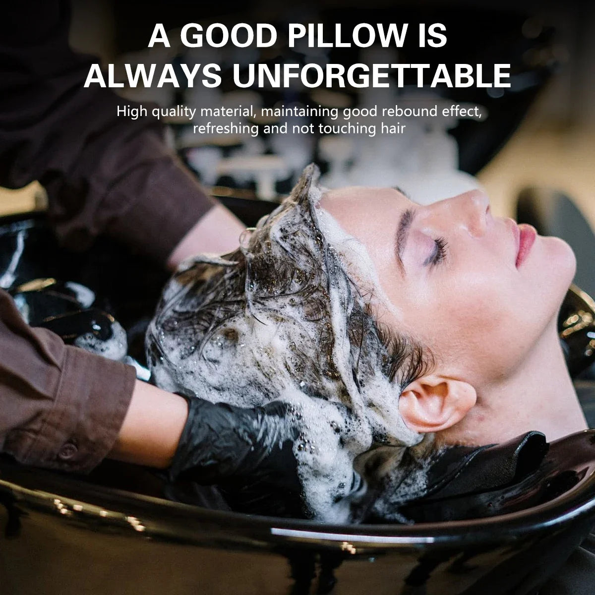 Silicone Shampoo Bowl Neck Rest Cushion | Suction Cup Pillow