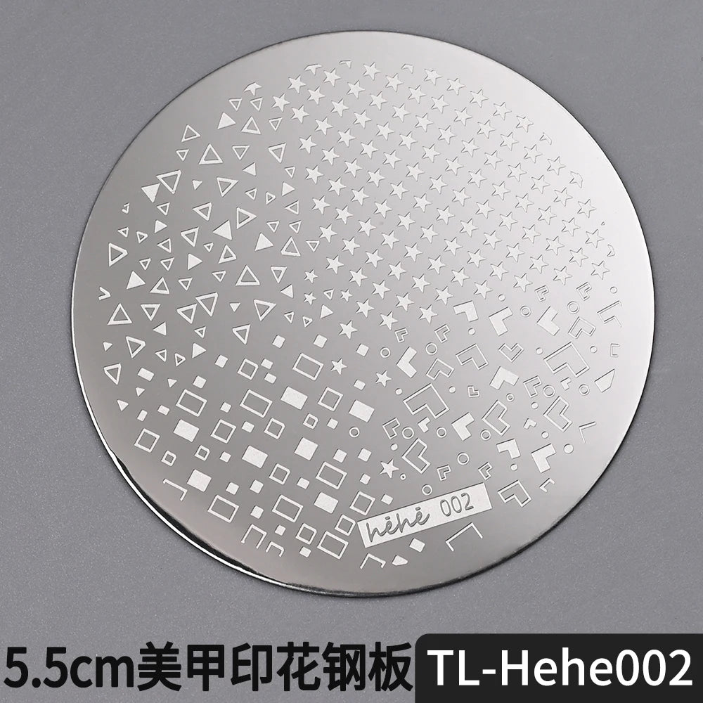 Nail Stamping Plate 5.5cm – Butterfly Flower Lace Stencil