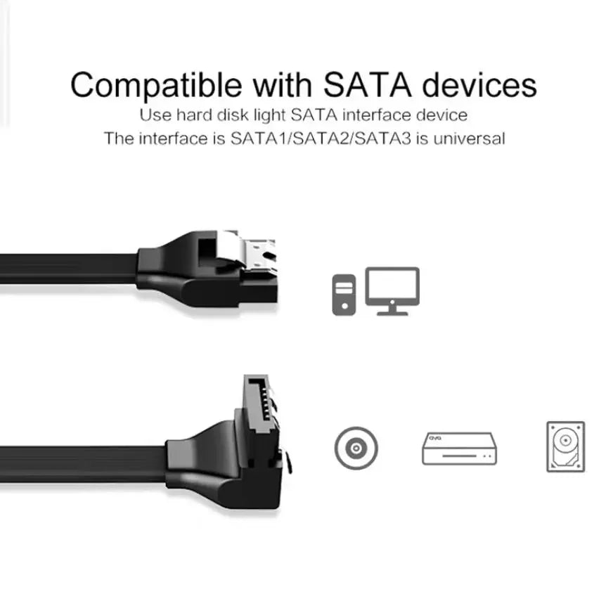 SATA III 6Gbps Data Cable 50cm Locking Latch – HDD SSD 1-10PCS SATA Data Cable PRIMED