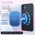 SanDisk E62C Portable SSD Type-C 1TB 2TB | NVMe Gradient Blue Portable External SSD PRIMED 1TB