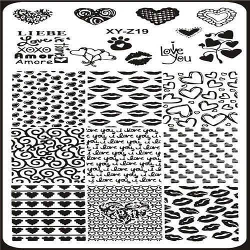MAFANAILS Nail Art Stamping Plate – Multi-Design Stencil XY-Z Nail Stamping Plate PRIMED 19