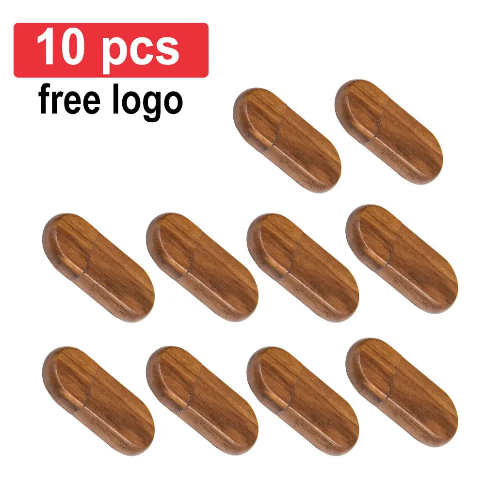 Wooden USB Flash Drive 4–128GB Bulk | Custom Logo Engraved USB Flash Drive PRIMED 4GB 10pcs walnut China Mainland