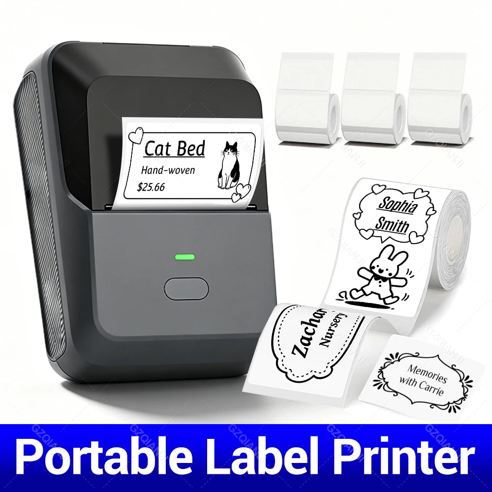 P2 Mini Bluetooth Thermal Label Printer – Barcode & Food Labels Thermal Label Printer PRIMED