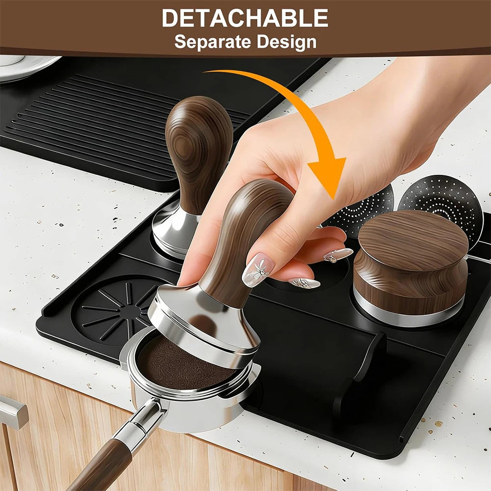 Silicone Coffee Mat Set for Ninja ES601 ES701 – Non-Slip Pad Coffee Machine Mat PRIMED