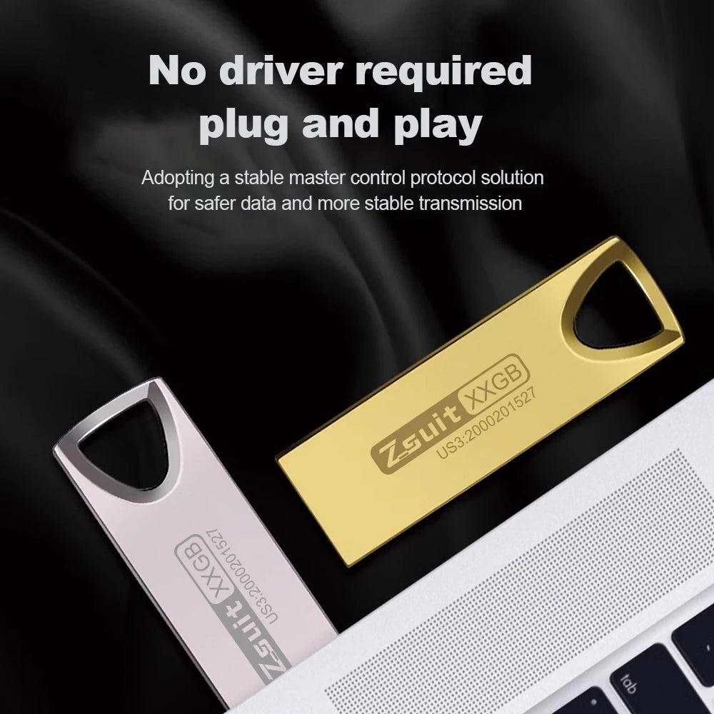 Zsuit 128GB Mini Metal USB Flash Drive | Free Custom Logo