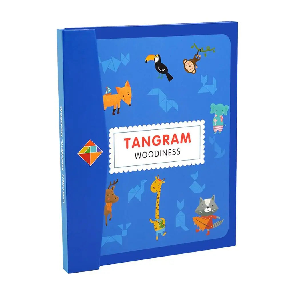 Magnetic Tangram Puzzle for Kids | Montessori Jigsaw Set Magnetic Puzzle Set PRIMED B