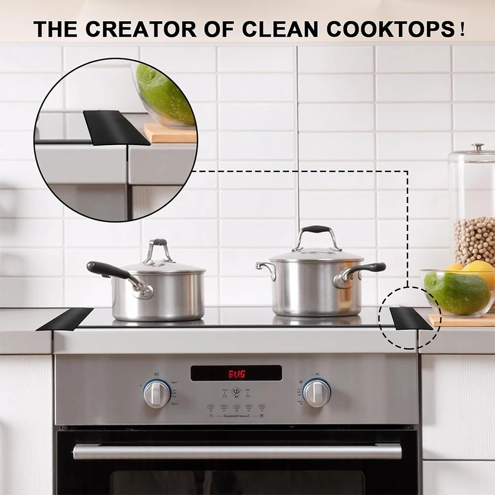 Silicone Stove Gap Covers – Heat-Resistant Gap Filler 2 Pcs Stove Gap Cover PRIMED