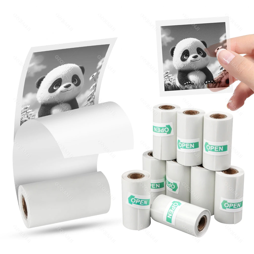 Translucent 58mm Thermal Sticker Paper Rolls 57x30mm | Mini Printer Thermal Sticker Paper PRIMED