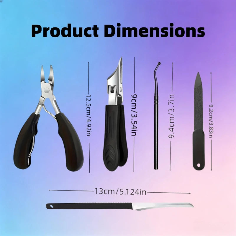 Stainless Steel Nail Care Kit – Clippers, Nipper & File Set Nail Care Kit PRIMED