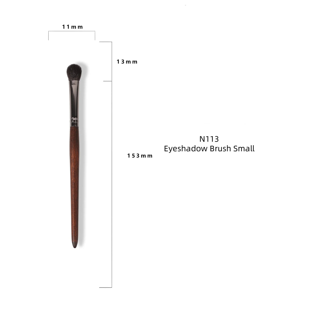 Goat Hair Makeup Brush Set – Foundation, Blush & Eyeshadow
