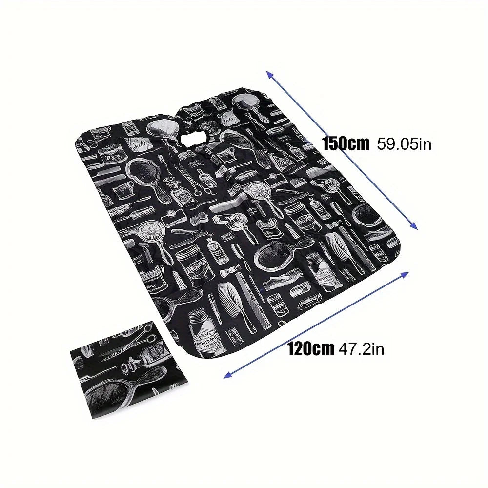 Professional Waterproof Barber Cape – Non-Stick Styling Bib Barber Cape PRIMED